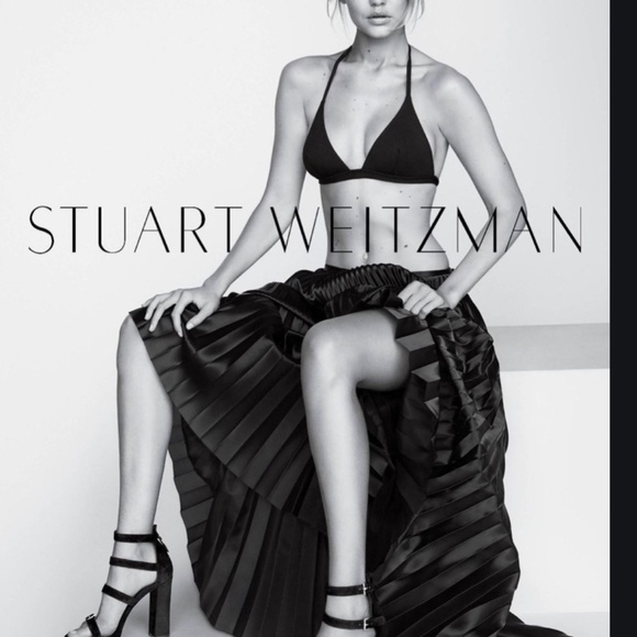 Stuart Weitzman Fourbucks Black Suede Platform - Picture 1 of 5